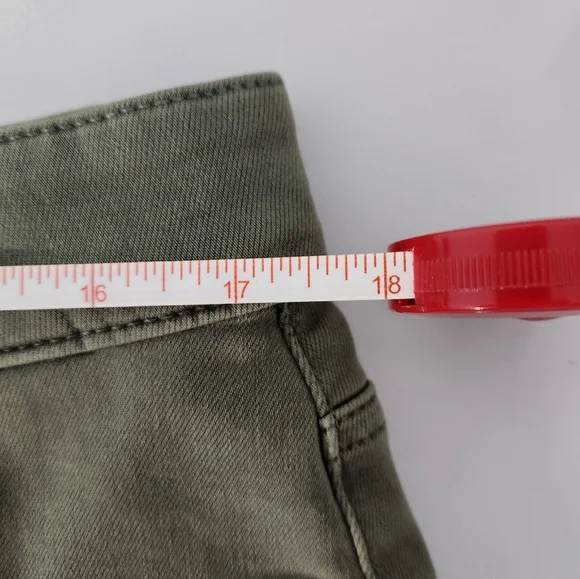 Paige Jessie Ivy Green Mini Skirt with Pockets, Size 31 - Picture 6 of 7